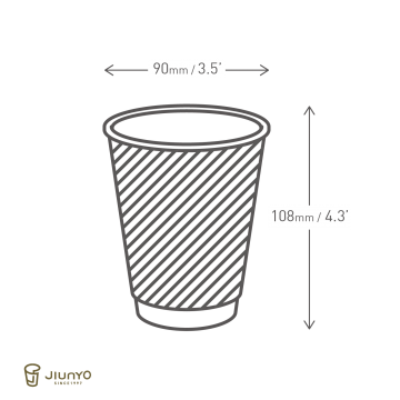 12oz瓦楞杯 JY-12ozA1RW