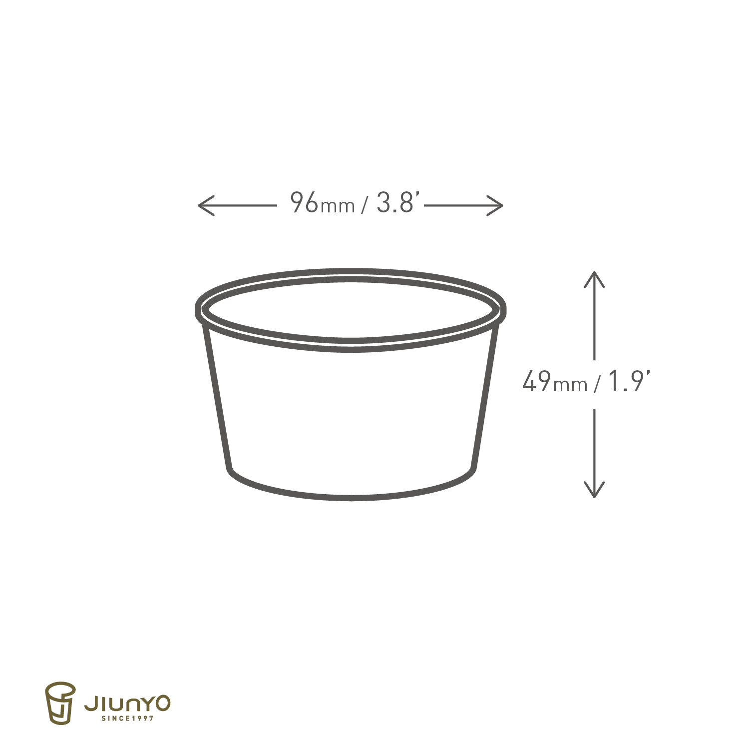 6oz(96)湯碗 JY-6ozE