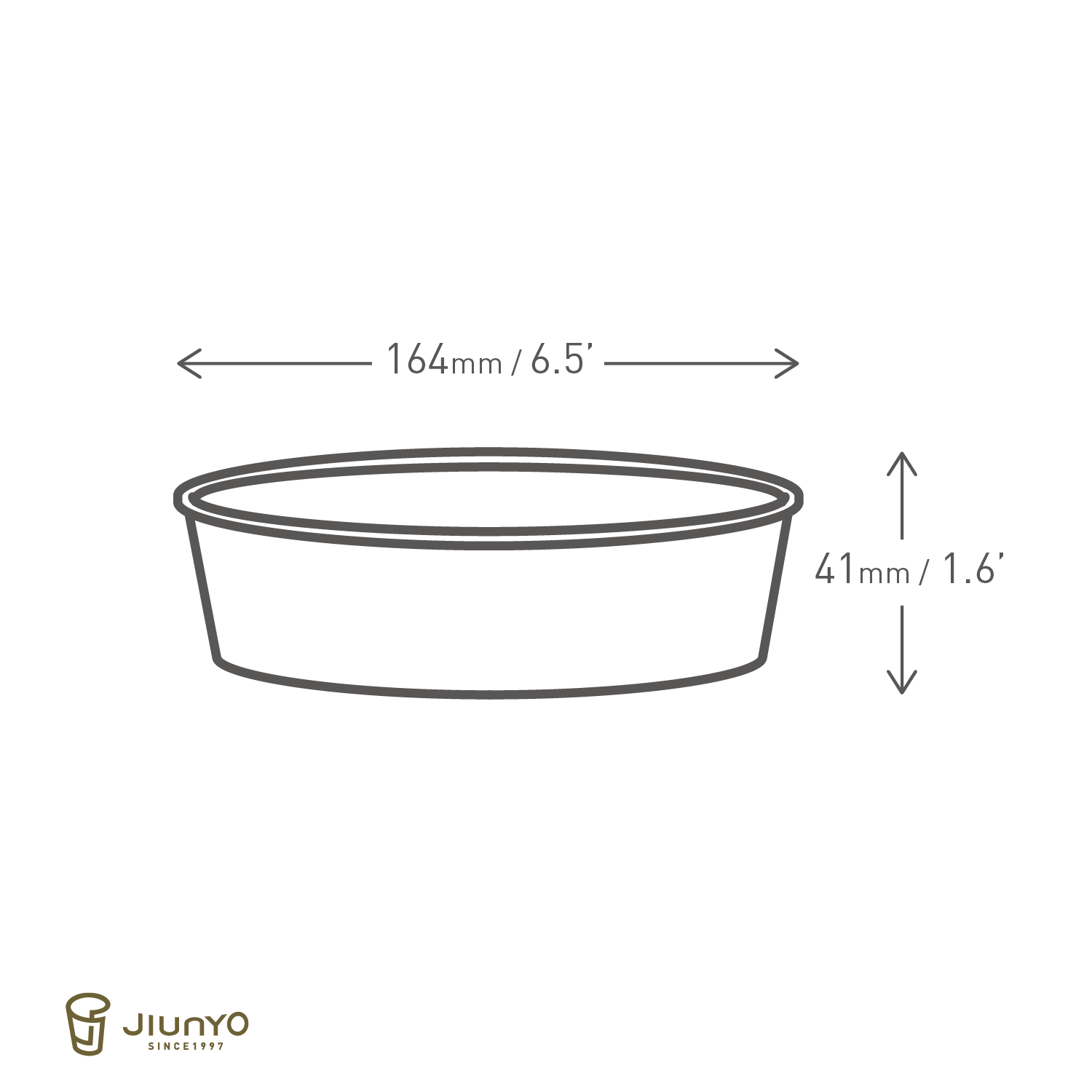 600cc扁碗 JY-600ccA